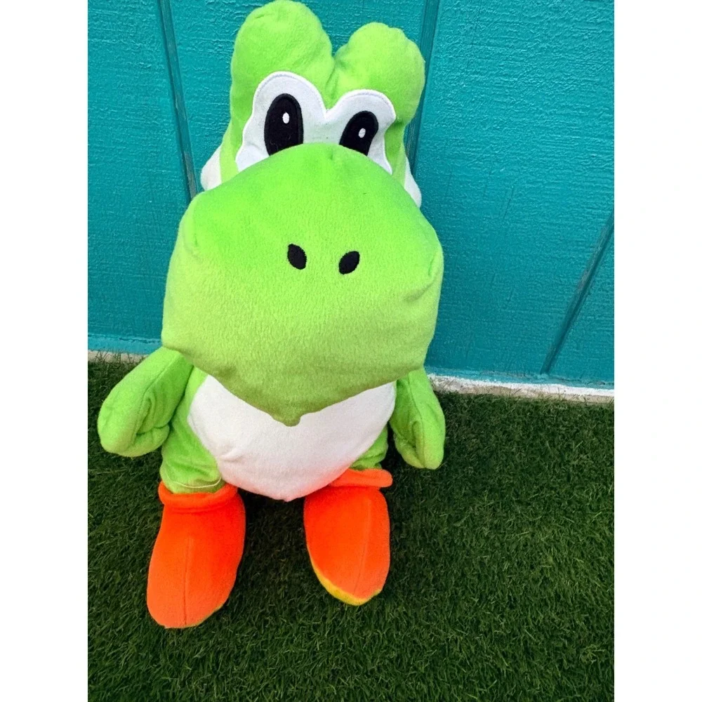 Nintendo‎ Super Mario Yoshi Green Plush Backpack Kids 21 inches tall